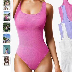 ⭐️3 for $12⭐️ SALE Hot Pink Ribbed Bodysuit